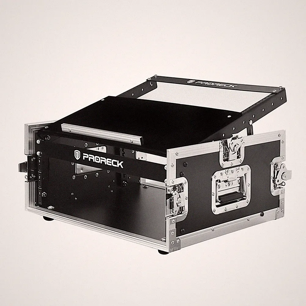 PRORECK 4U 20" Slant Mixer Road Case Plywood Pro DJ Rack Audio Gear New