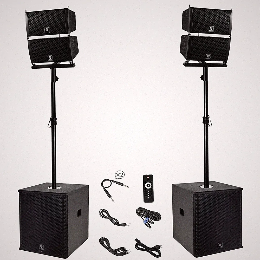 Proreck Club 6000 15'' 6000W Stereo PA Speaker SYSTEM FOR DJ event party