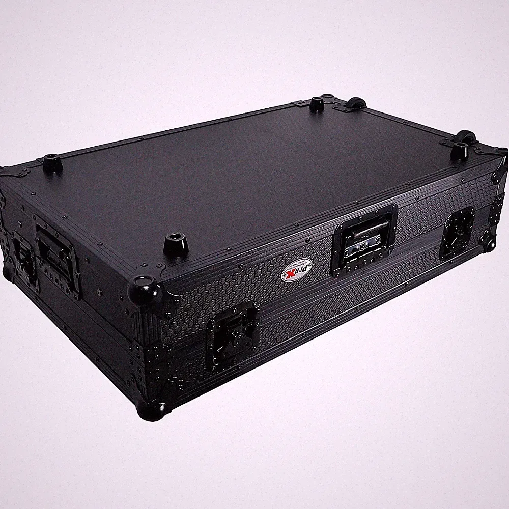 ProX ATA Flight Wheel Road Case For RANE Four DJ Controller with 1U Rack Space