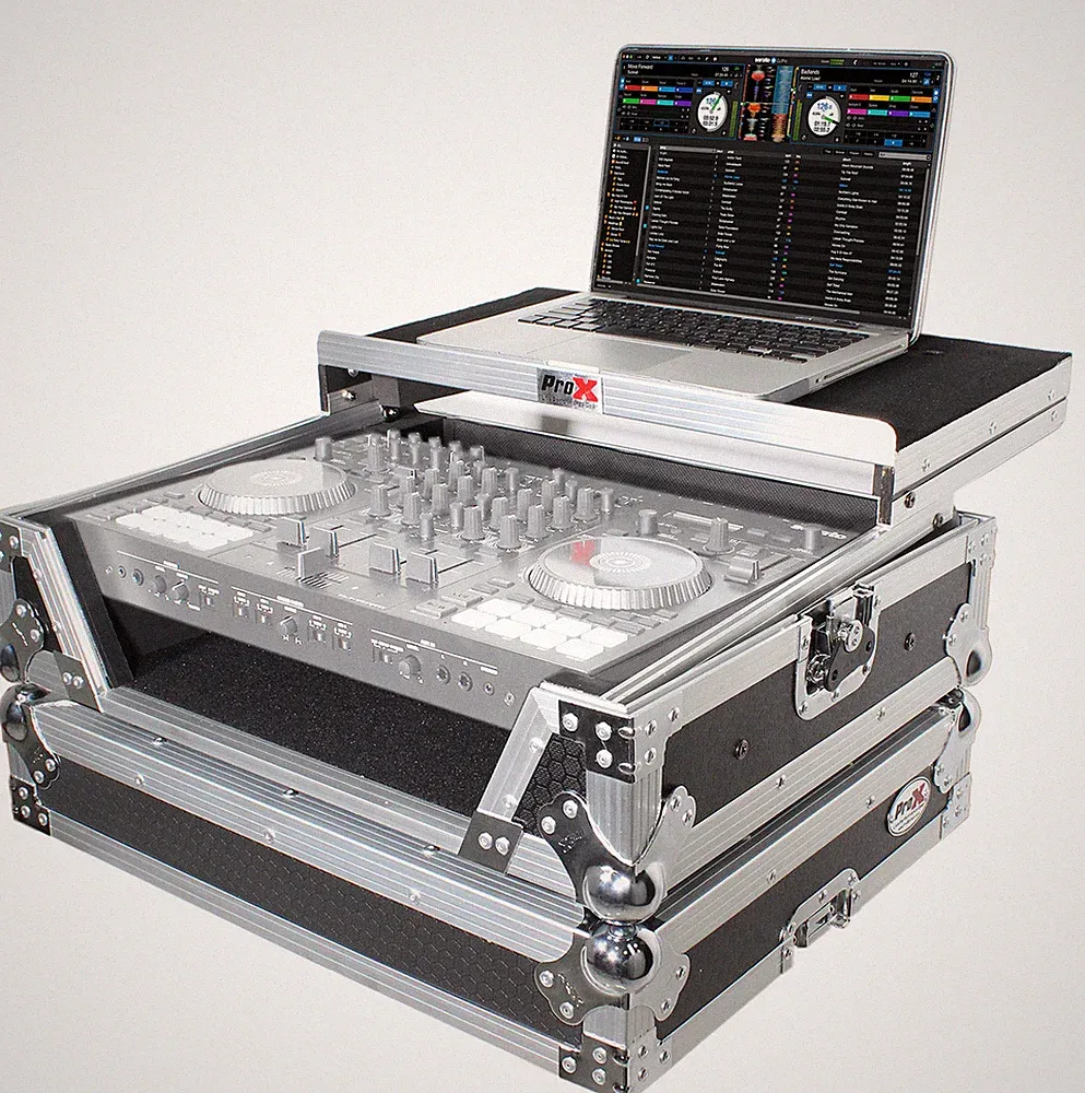 ProX XS-DJ707 LT Flight Case Fits Roland DJ-707M Controller W-Laptop Shelf