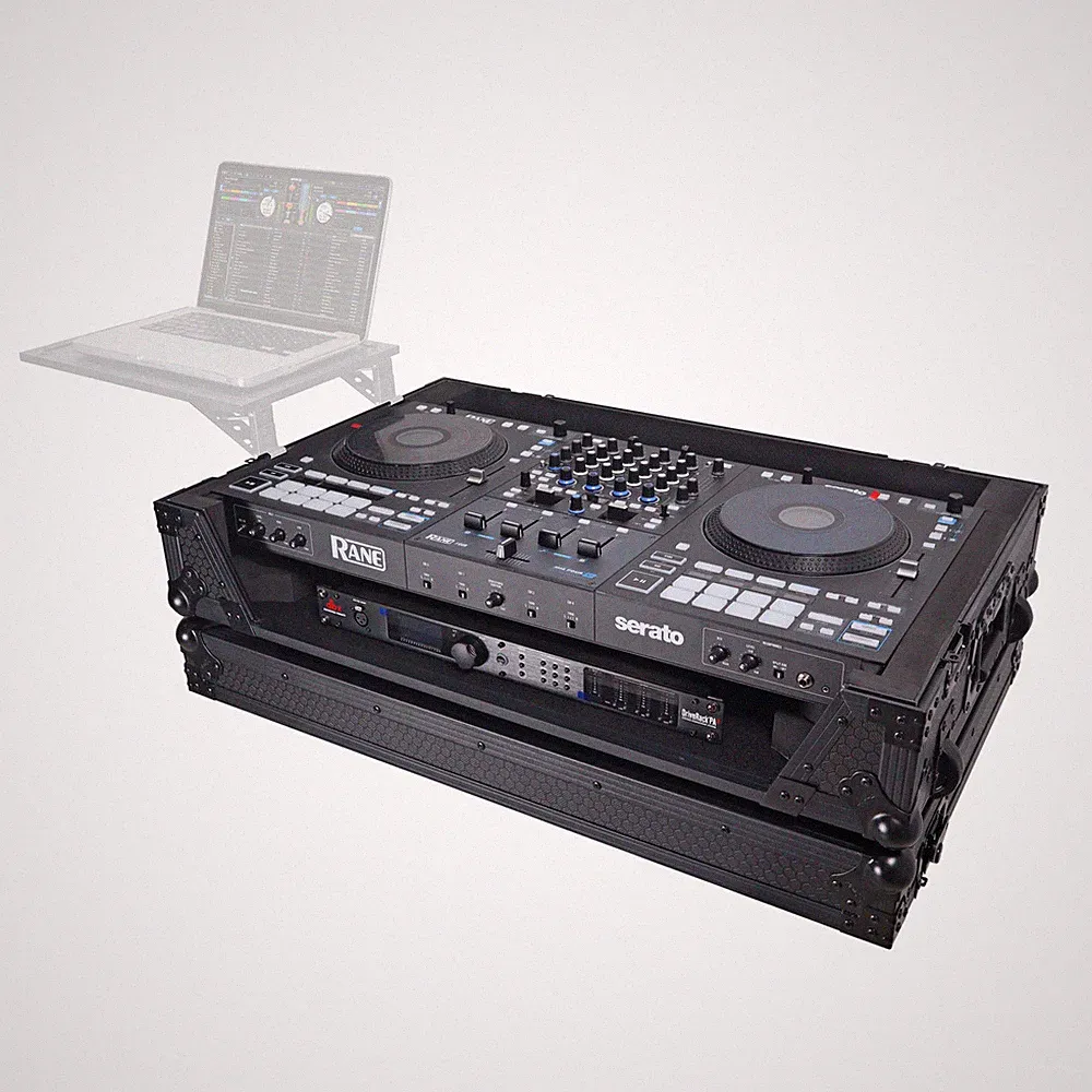ProX XS-RANEFOUR WBL ATA Black Flight Case For RANE Four DJ Controller+Wheels