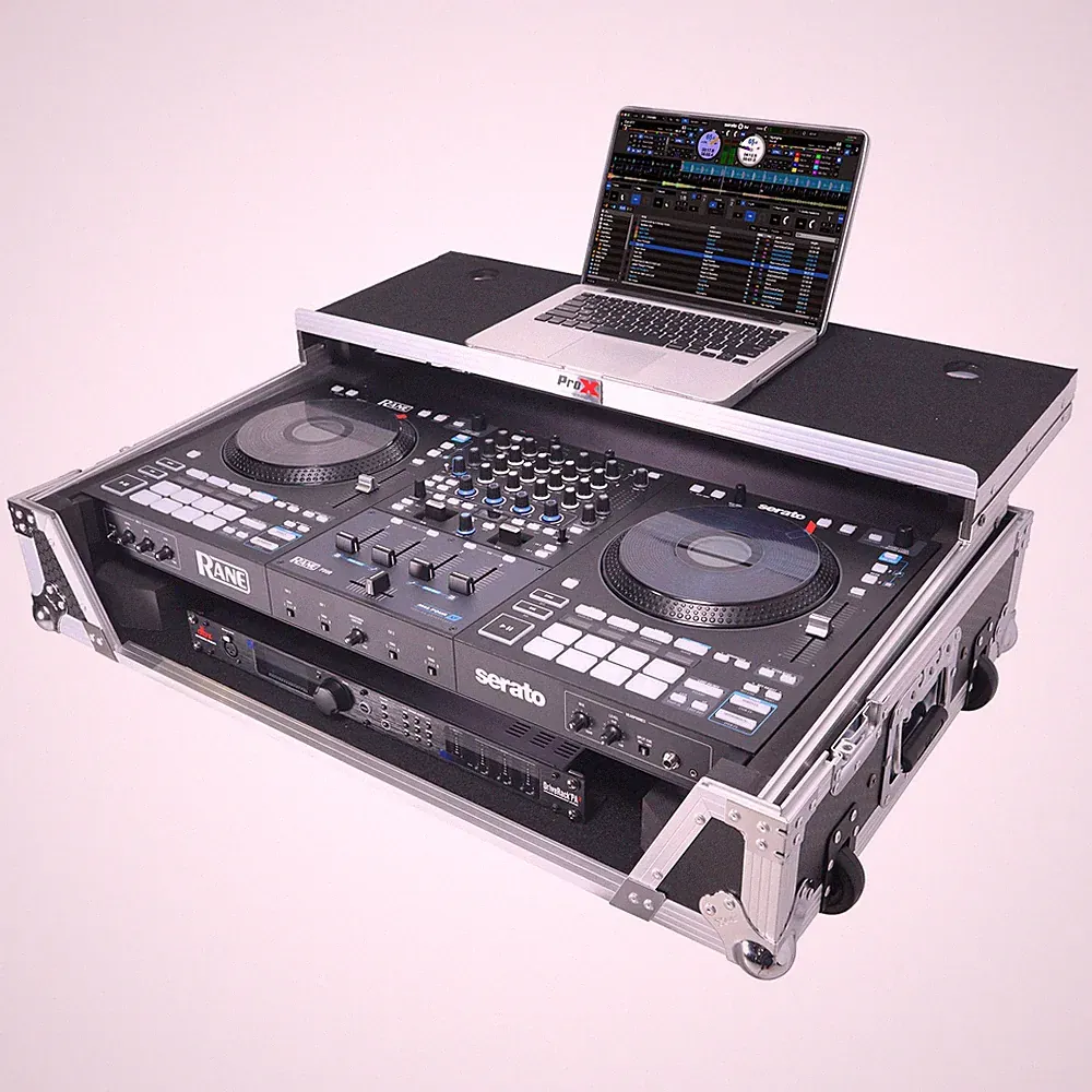ProX XS-RANEFOUR WLT ATA Flight Case For RANE Four DJ Controller w/Laptop Shelf