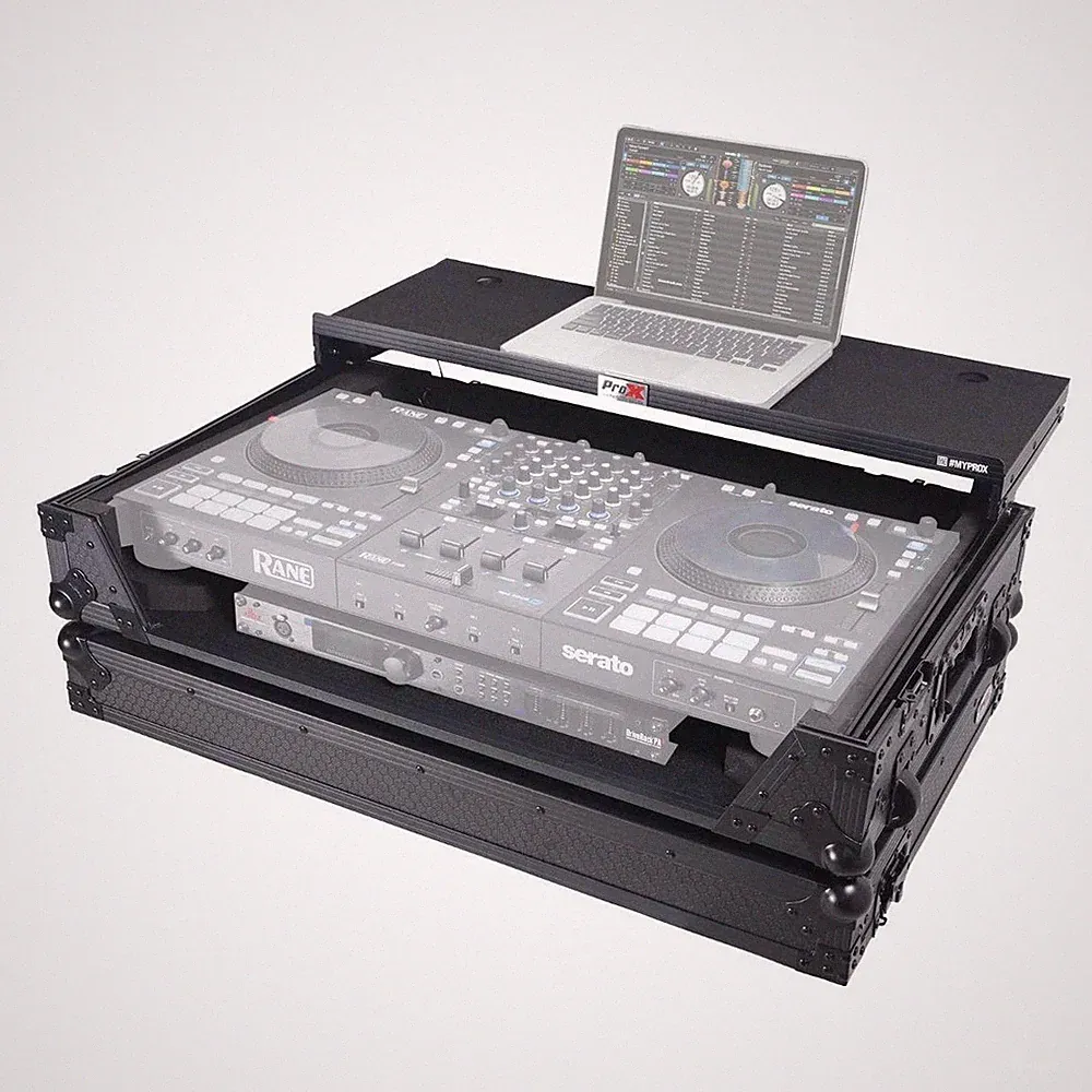 ProX XS-RANEFOUR WLTBL LED Black Flight Case to fit Rane Four or RANE Perform...