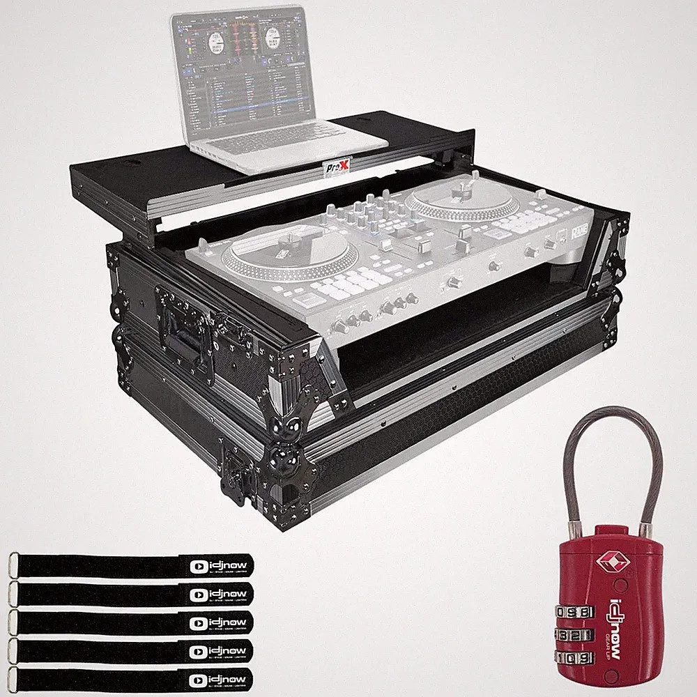 ProX XS-RANEONE WLTBL Black RANE ONE DJ Flight Case with Red TSA Lock idjnow