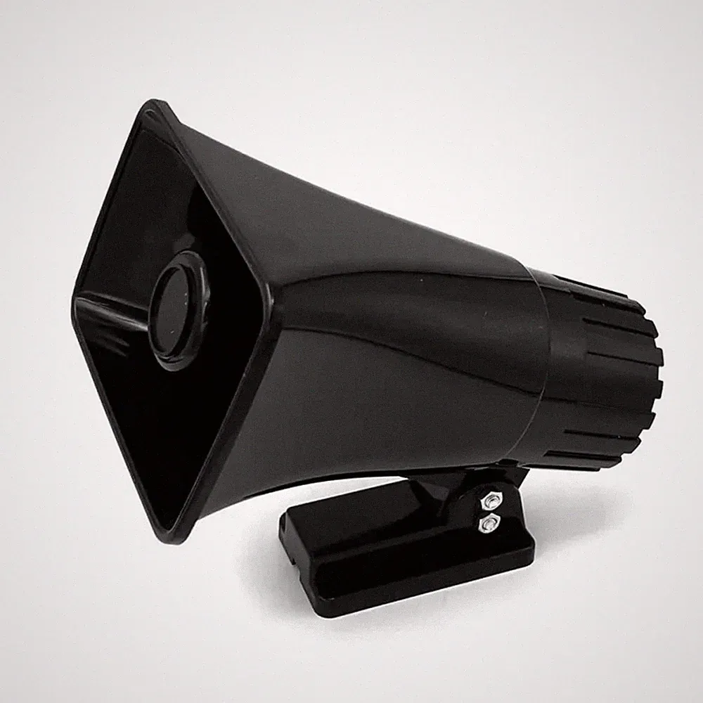 Pyle 6" Portable PA Horn Speaker for Indoor/Outdoor Use, 50W Peak Power, Black