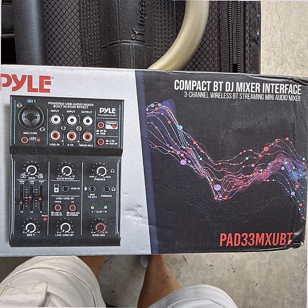 PYLE Compact BT DJ Mixer Interface