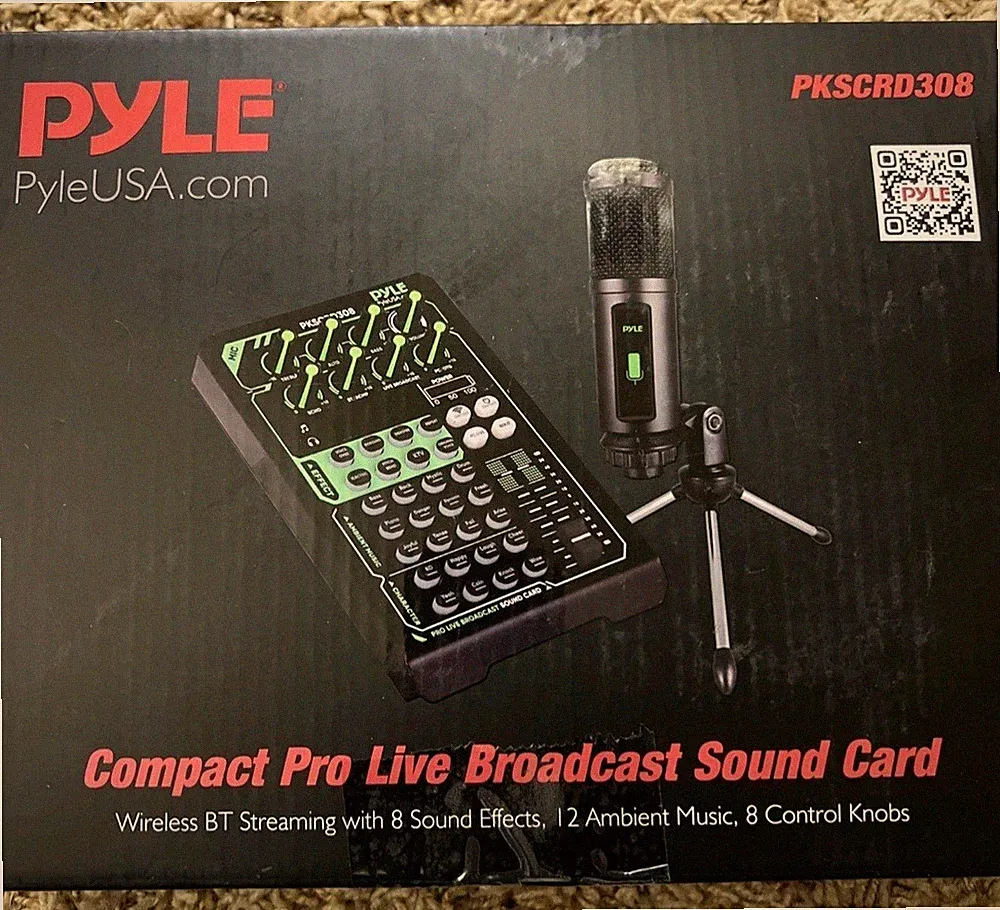 Pyle DJ Controller w/ 8 Sound Effects 8 Characters Sound & 8 Control Knobs