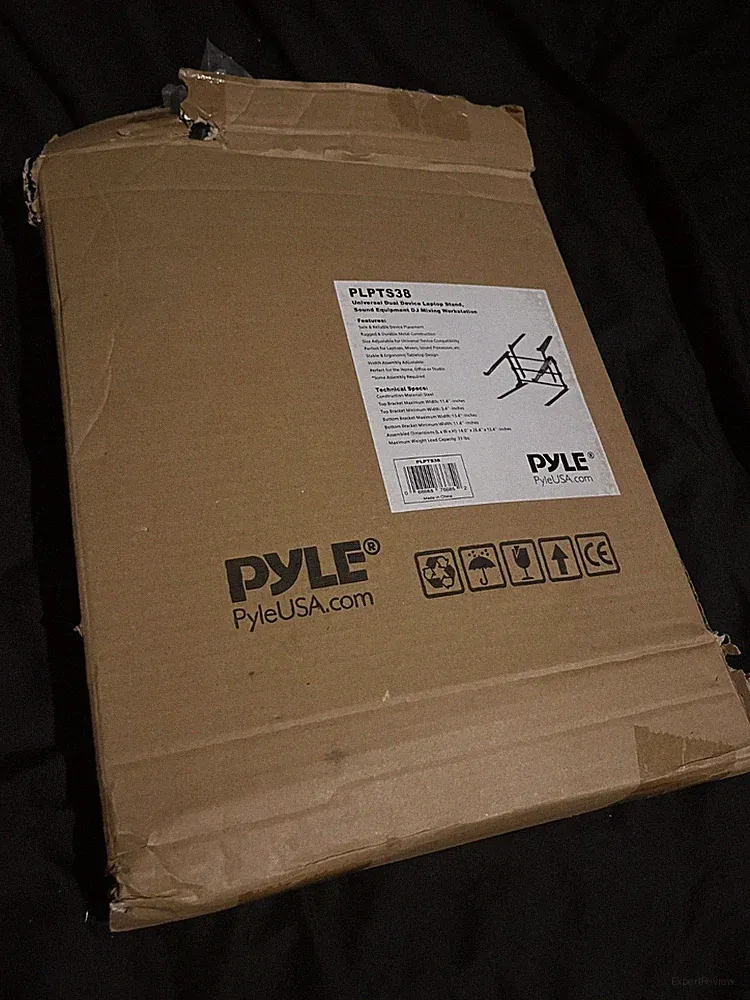 Pyle PLPTS38 Universal Dual Device Laptop Stand, Sound Equipment DJ Mixing WS