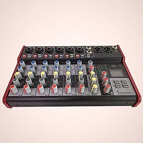 Pyle PMX848BT Professional Wireless DJ Mixer - 8-Channel Bluetooth Compatible