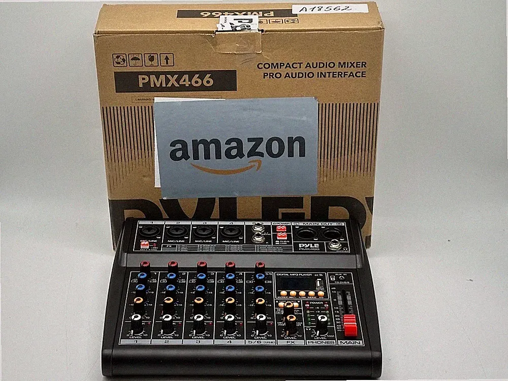 Pyle Professional Bluetooth DJ Audio Mixer - PMX466