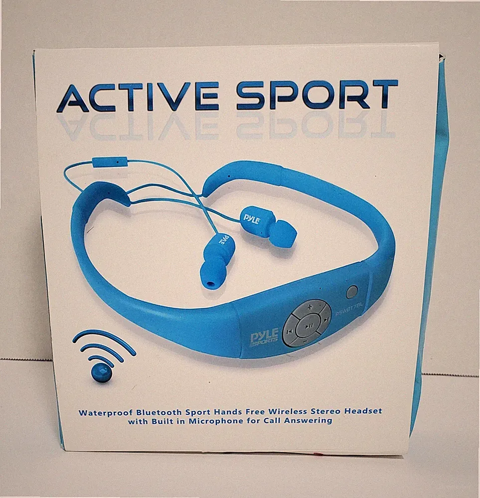 Pyle PSWBT7PN Waterproof Bluetooth Sport Stereo Wireless Headset 33 Ft Range PNK
