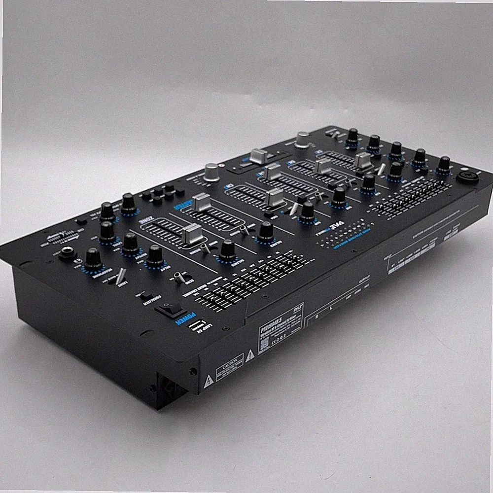 Pyle PYD1964B.5 6-Channel Bluetooth DJ Mixer, 10-Band EQ, Rack Mount - AS IS