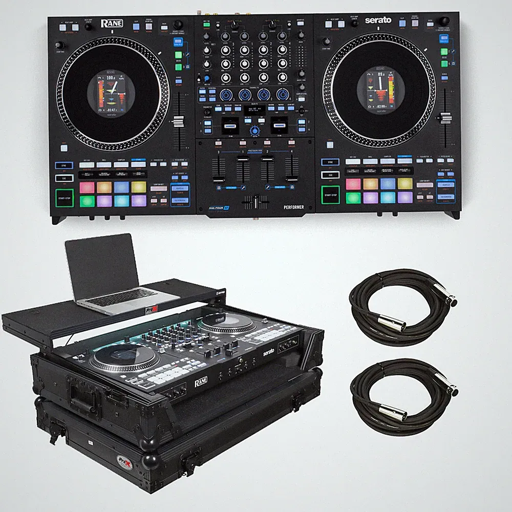 RANE DJ Performer 4 CH MOTORIZED DJ CONTROLLER w/ Black Flight Case