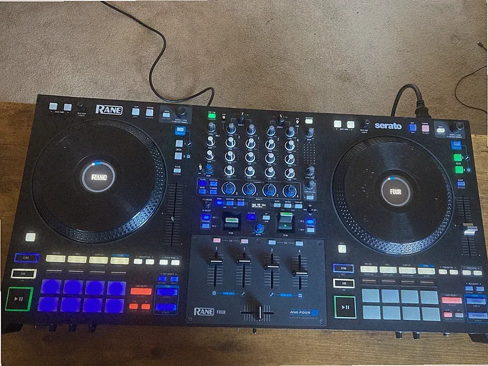 Rane FOUR 4-Channel Serato DJ Controller Tested Working Mag Four XF