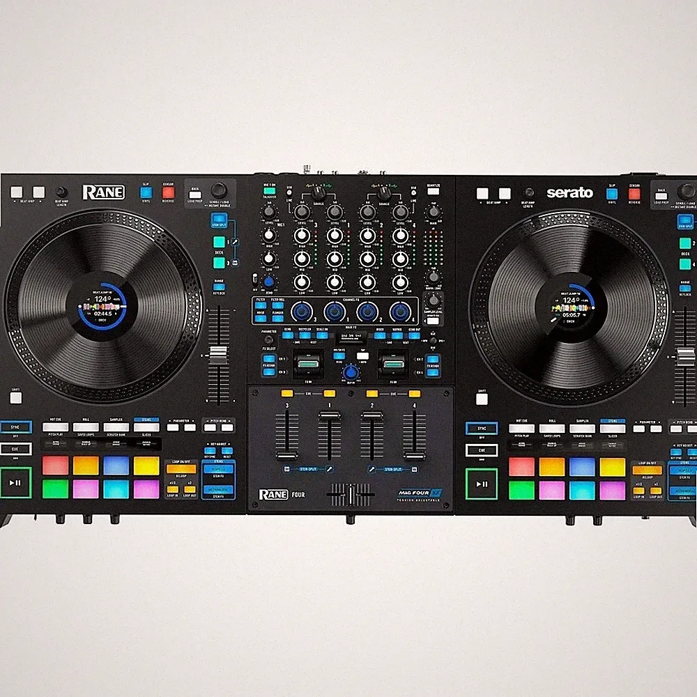 RANE FOUR 4 Channel Stems DJ Controller with 16 OLED Pads