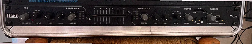 RANE MP 2 Single rack space rotary mixer. Mint condition orig Power supply