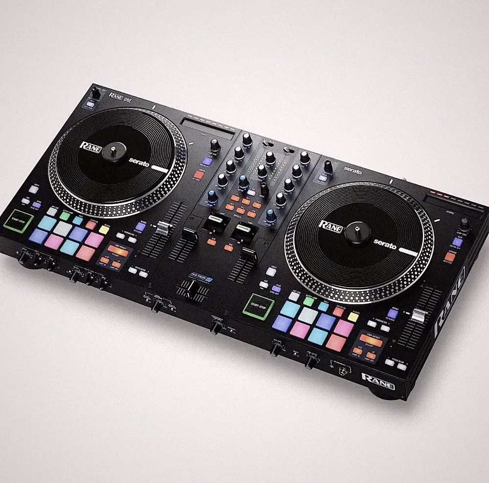 Rane One 2-Deck DJ Controller Dual Jog Wheels 16 Pads USB RCA 1/4in