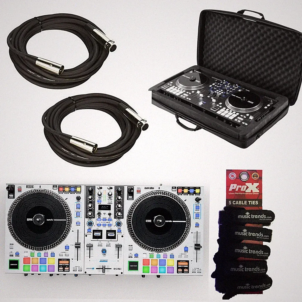 RANE ONE MKII White Motorized DJ controller + Custom EVA Case + XLRs