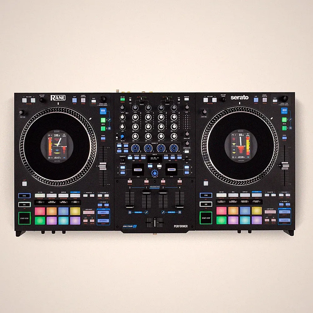 RANE PERFORMER 4-Channel DJ Controller Motorized Platters Serato DJ Pro
