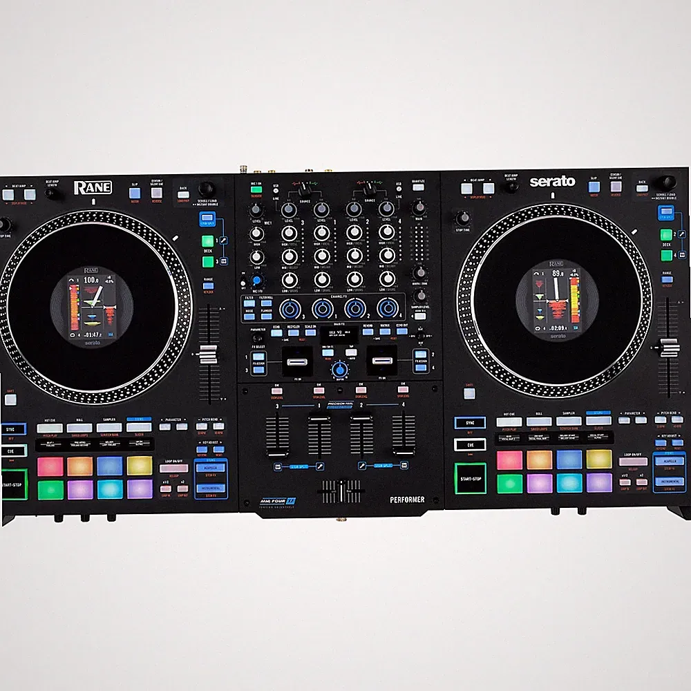 RANE PERFORMER Advanced 4-Channel Motorized DJ Controller Black