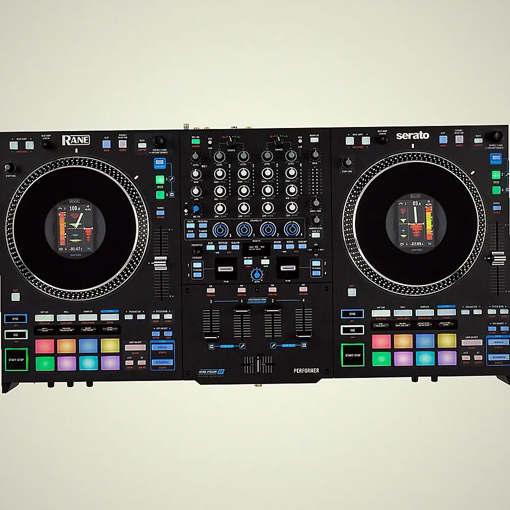 RANE PERFORMER Advanced 4-Channel Motorized DJ Controller Black