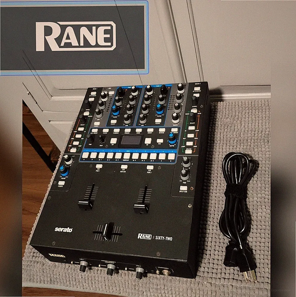 Rane Sixty-Two Serato DJ Mixer 2-Channel USB with effects.