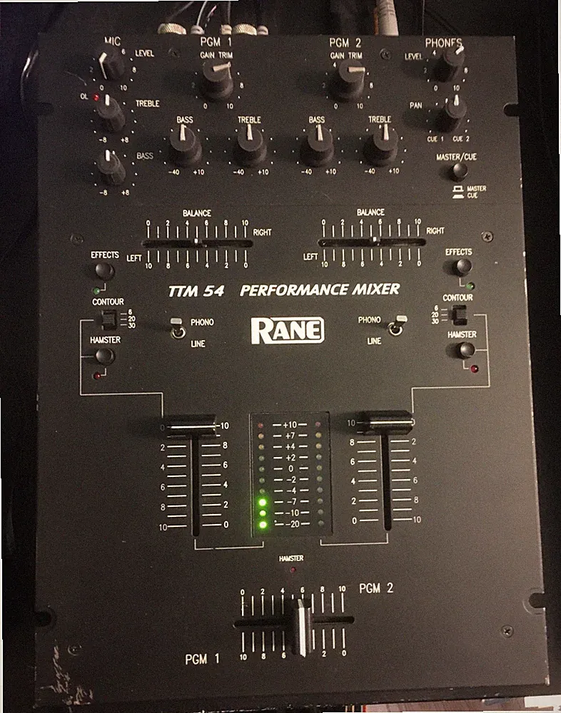 RANE TTM 54 Old School Scratch Battle DJ Mixer w/ Lase Power Supply