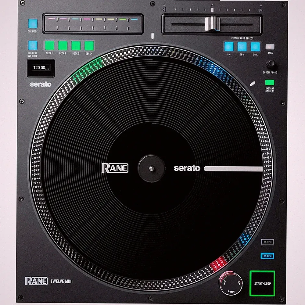 Rane TWELVE MKII 12-inch Motorized Turntable Controller with a true vinyl-lik...