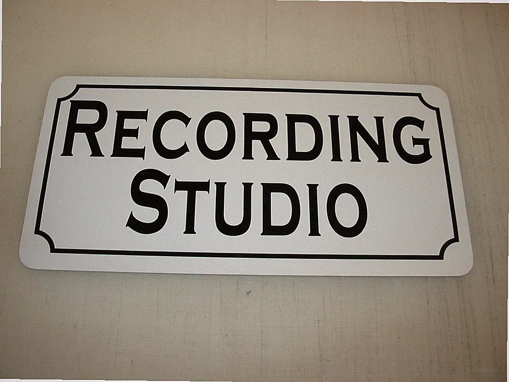 RECORDING STUDIO Tin Metal Sign 4 Dance Club Bar DJ Sound Equipment