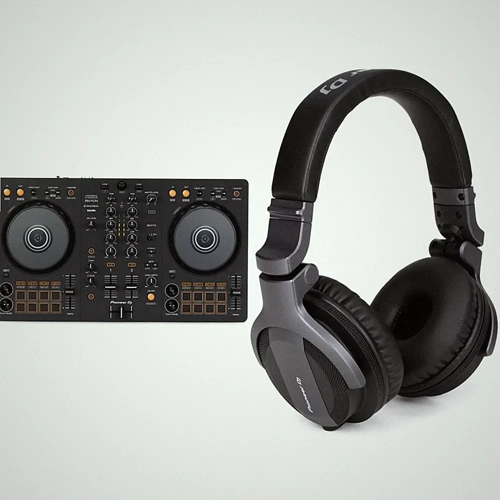 Rekordbox Serato Controller Pioneer DDJ-FLX4 Graphite Headphones