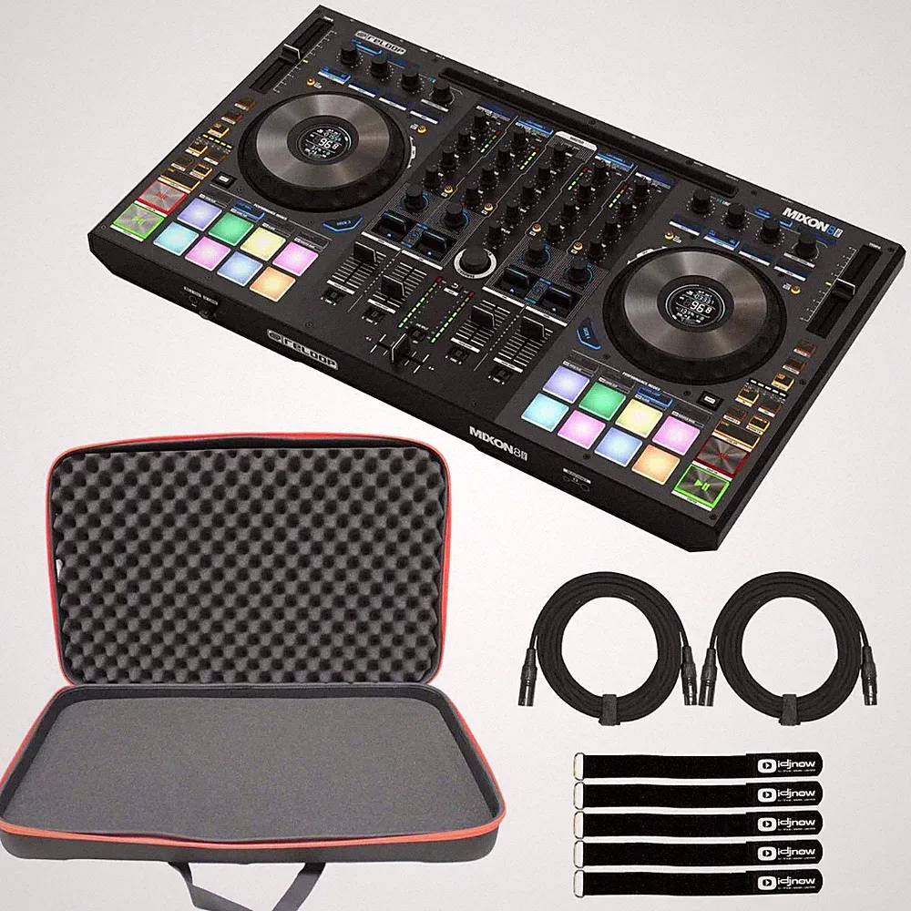 Reloop AMS-MIXON-8-PRO Serato & Djay 4-Channel Hybrid DJ Controller w Bag