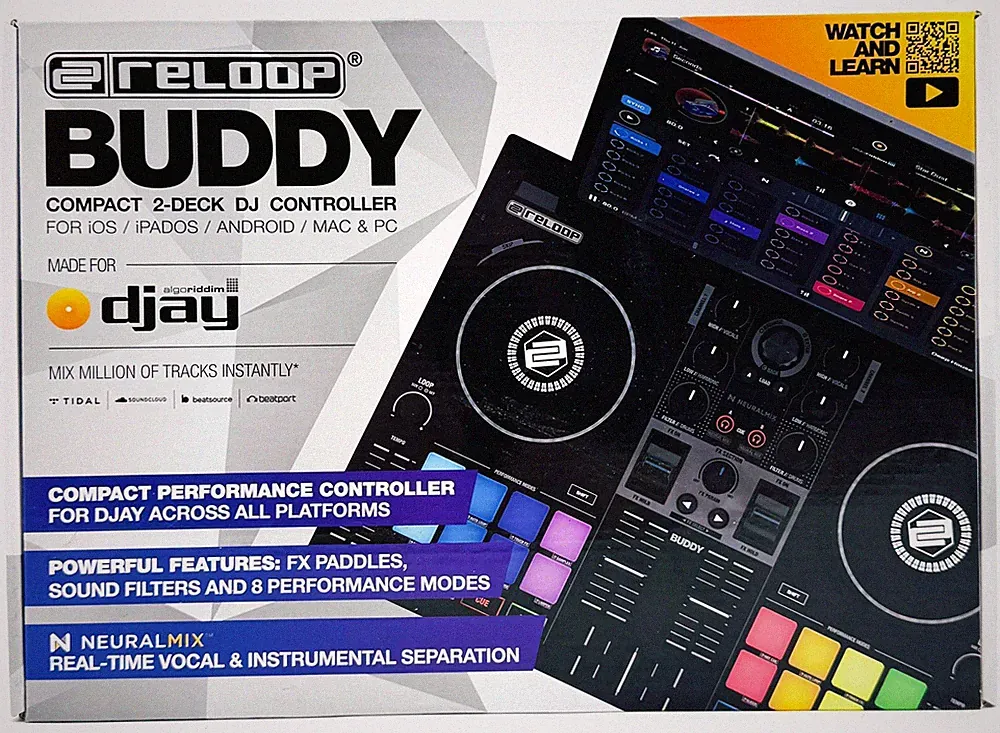 Reloop Buddy 2 Deck / 2 Channel DJ Controller for iOS / Android / PC / Mac