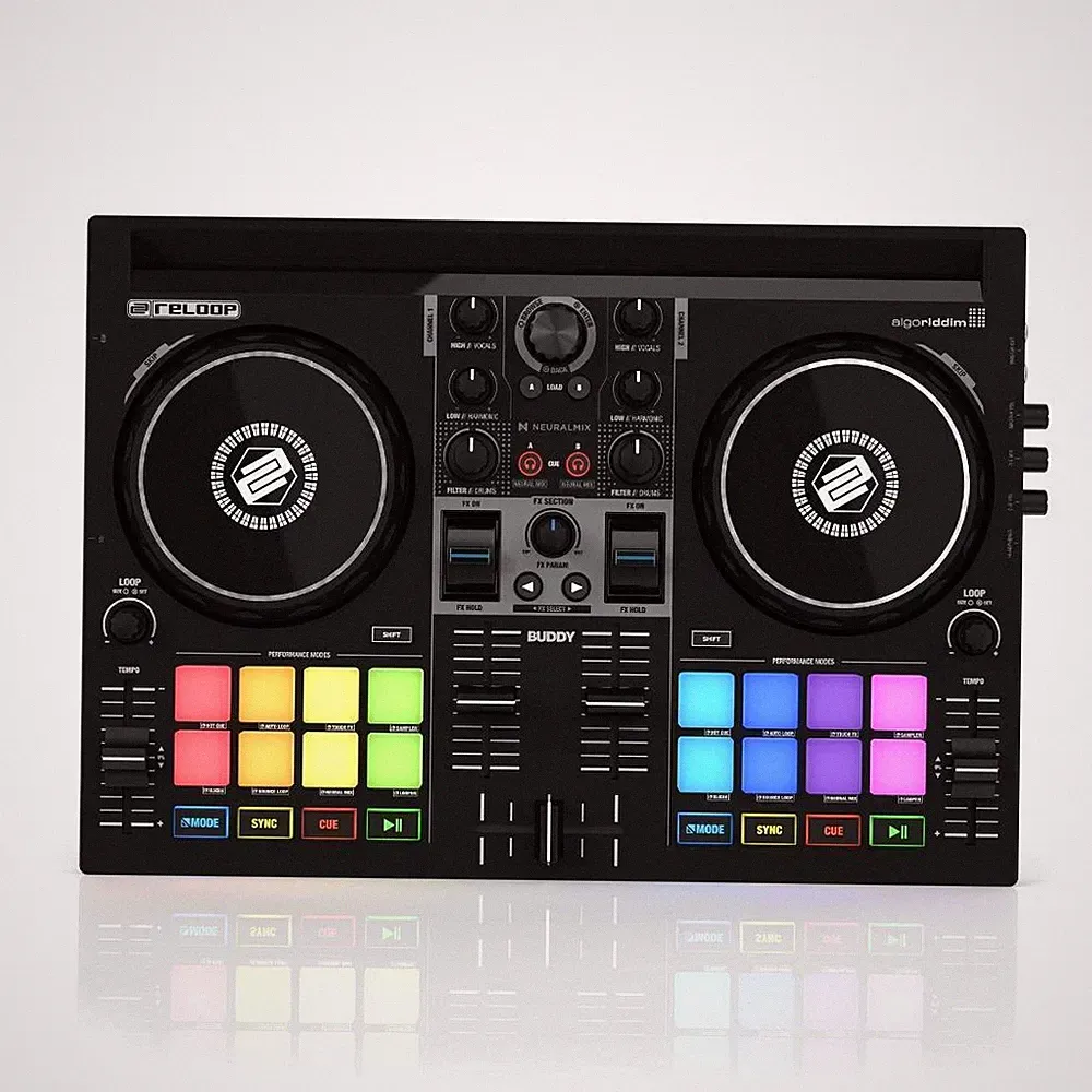 Reloop Buddy 2 Deck / 2 Channel DJ Controller for iOS & Computer NEW