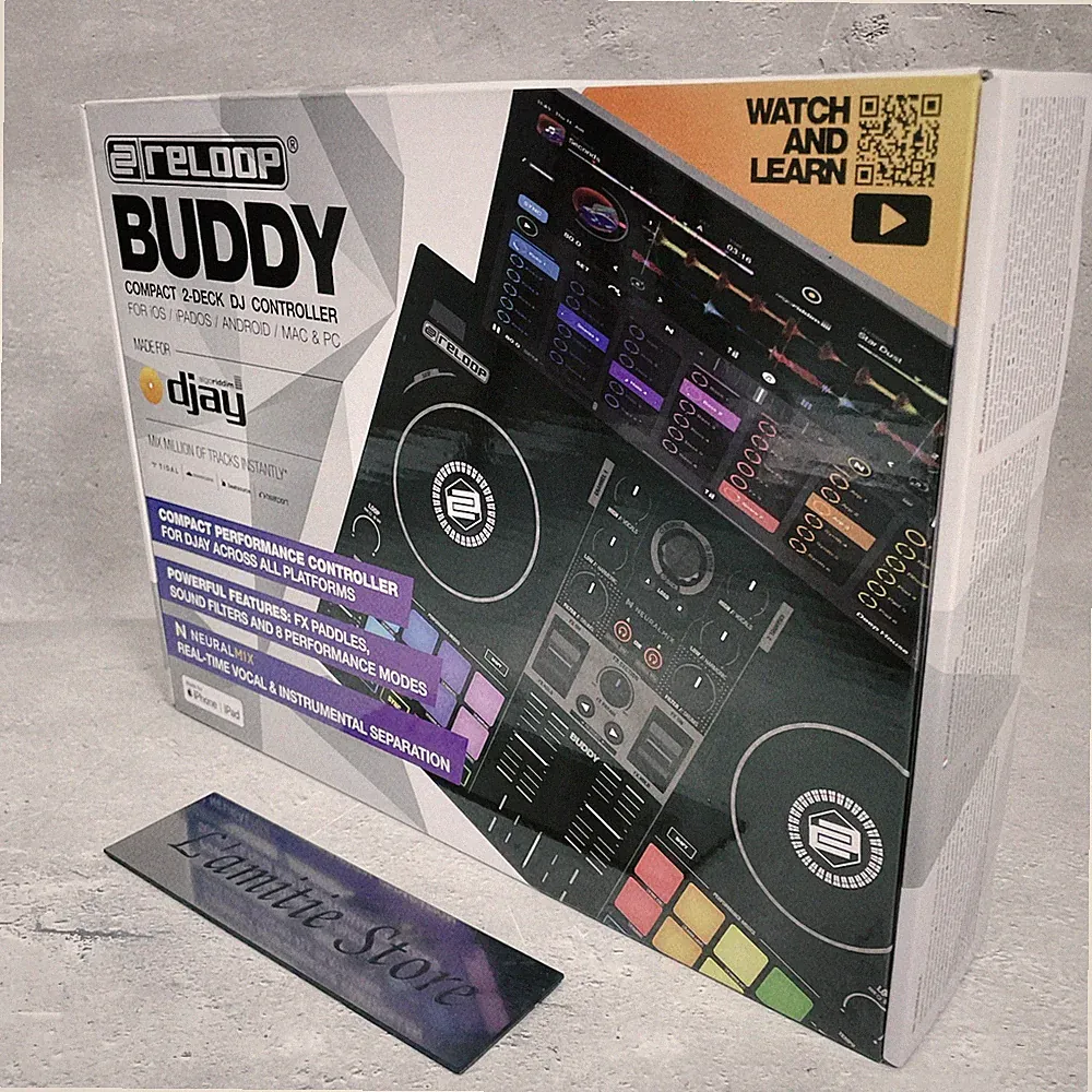 Reloop Buddy 2 Deck 2 Channel DJ Controller iOS Computer Japan Black Tabletop