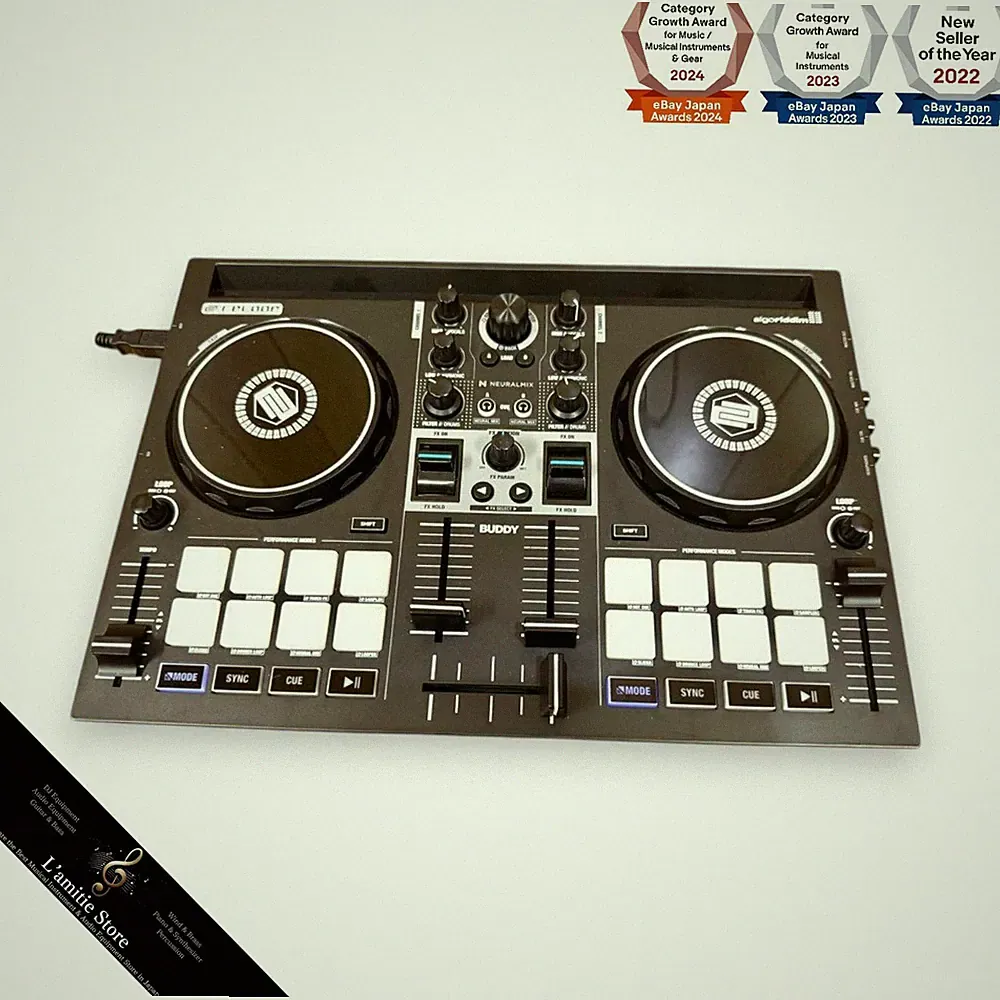 Reloop Buddy 2 Deck 2 Channel DJ Controller iOS Computer JP Black Tabletop Used