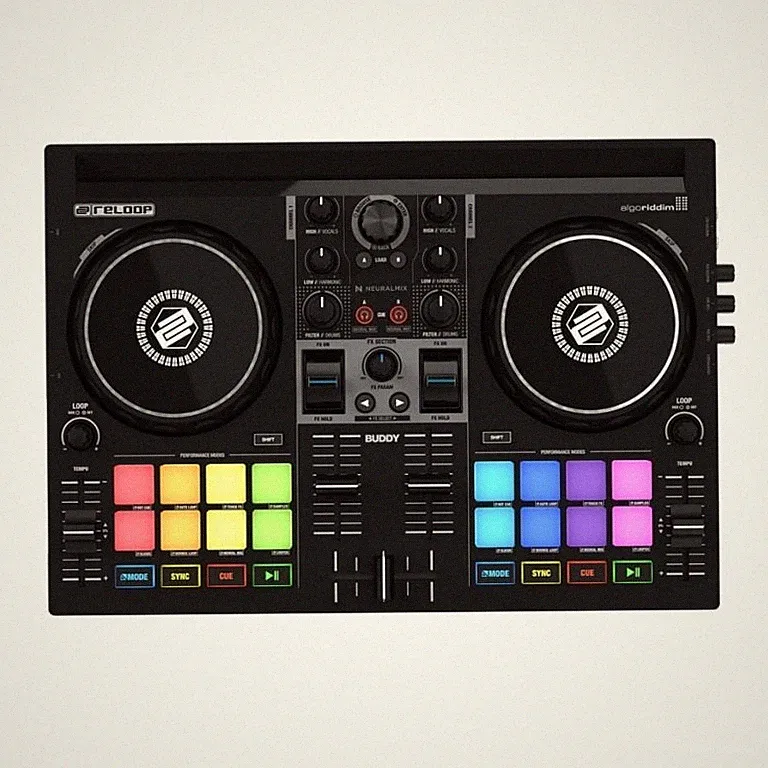 Reloop BUDDY Compact 2-Channel DJ Controller for Algoriddim djay