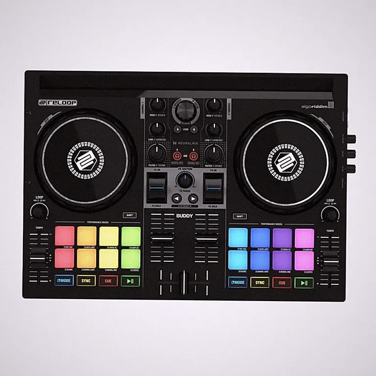 Reloop Buddy Compact 2-Deck DJ controller for iOS, iPadOS, Android, Mac & PC