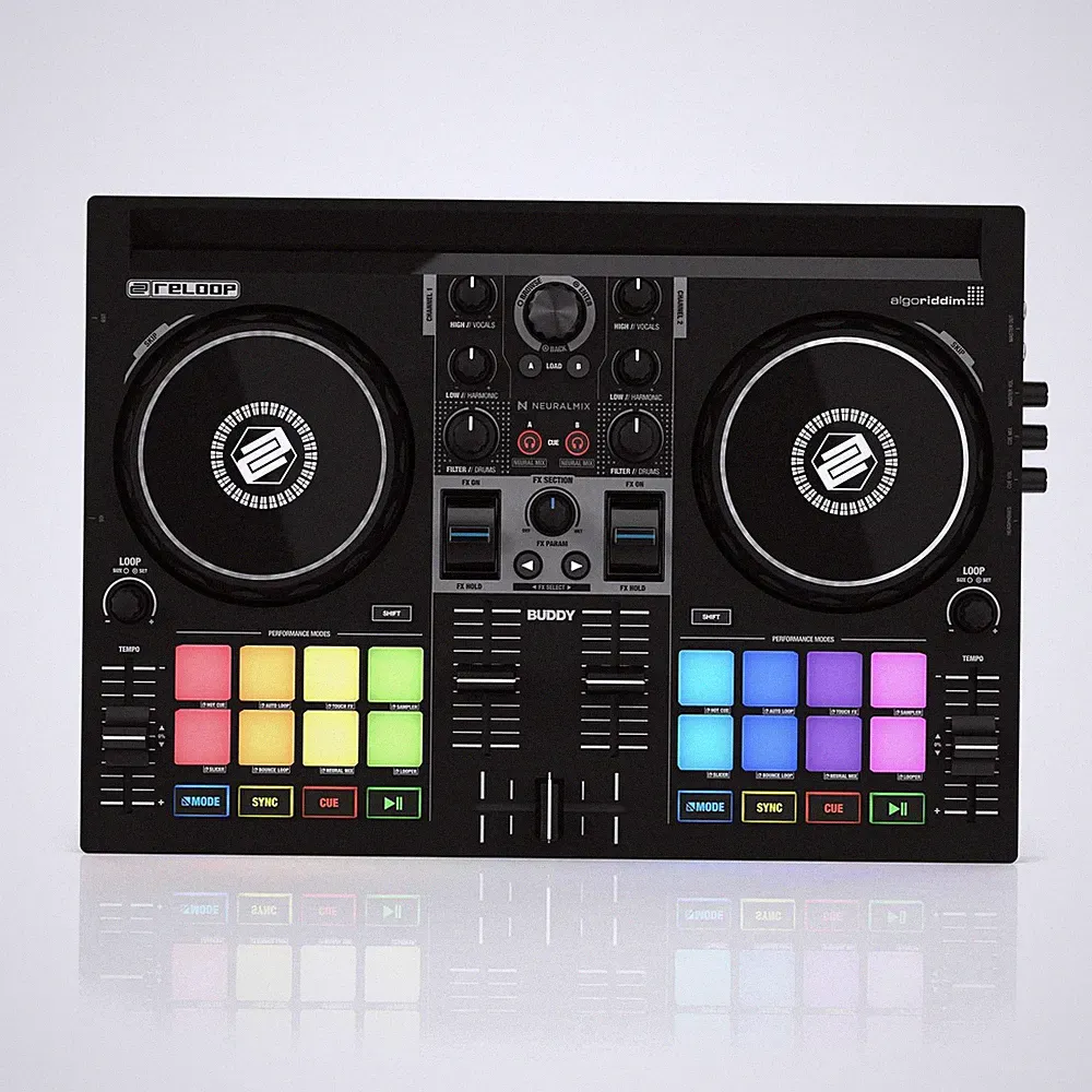 Reloop Buddy Compact 2-Deck DJAY Controller for iOS, iPAD OS, Android, Mac & PC