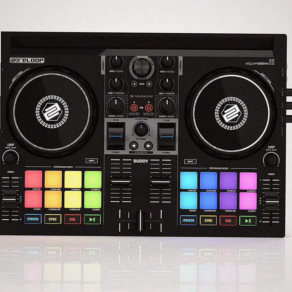Reloop BUDDY Compact DJ Controller for Algoriddim djay iOS & PC