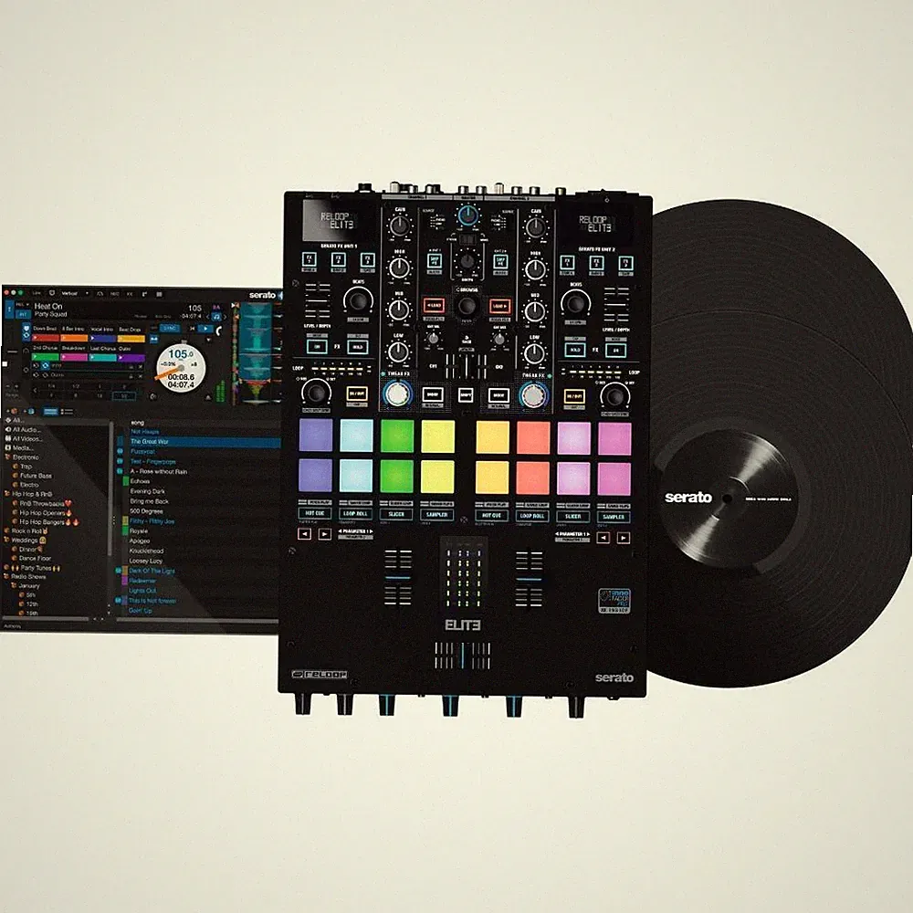 Reloop ELITE Two Channel Serato DJ Pro Mixer w/ Performance Pads - B Stock