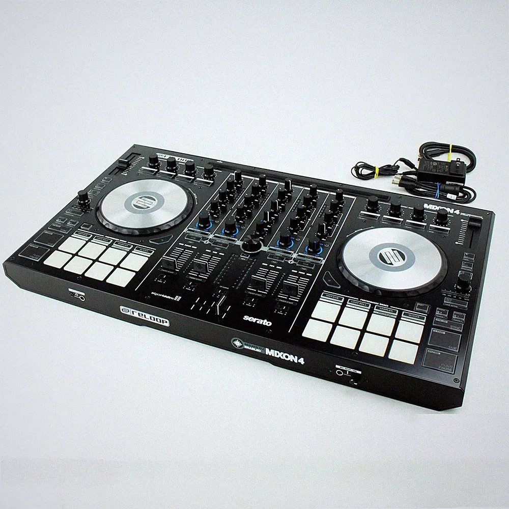Reloop Mixon 4 - 4-Channel Hybrid DJ Controller for Serato and Algoriddim