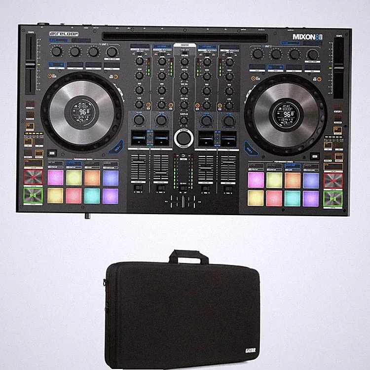 Reloop Mixon 8 Pro 4-channel DJ Controller with Utility Case