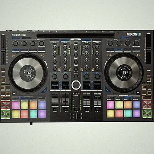 Reloop Mixon 8 Pro 4-Channel Professional Hybrid DJ Controller, Black
