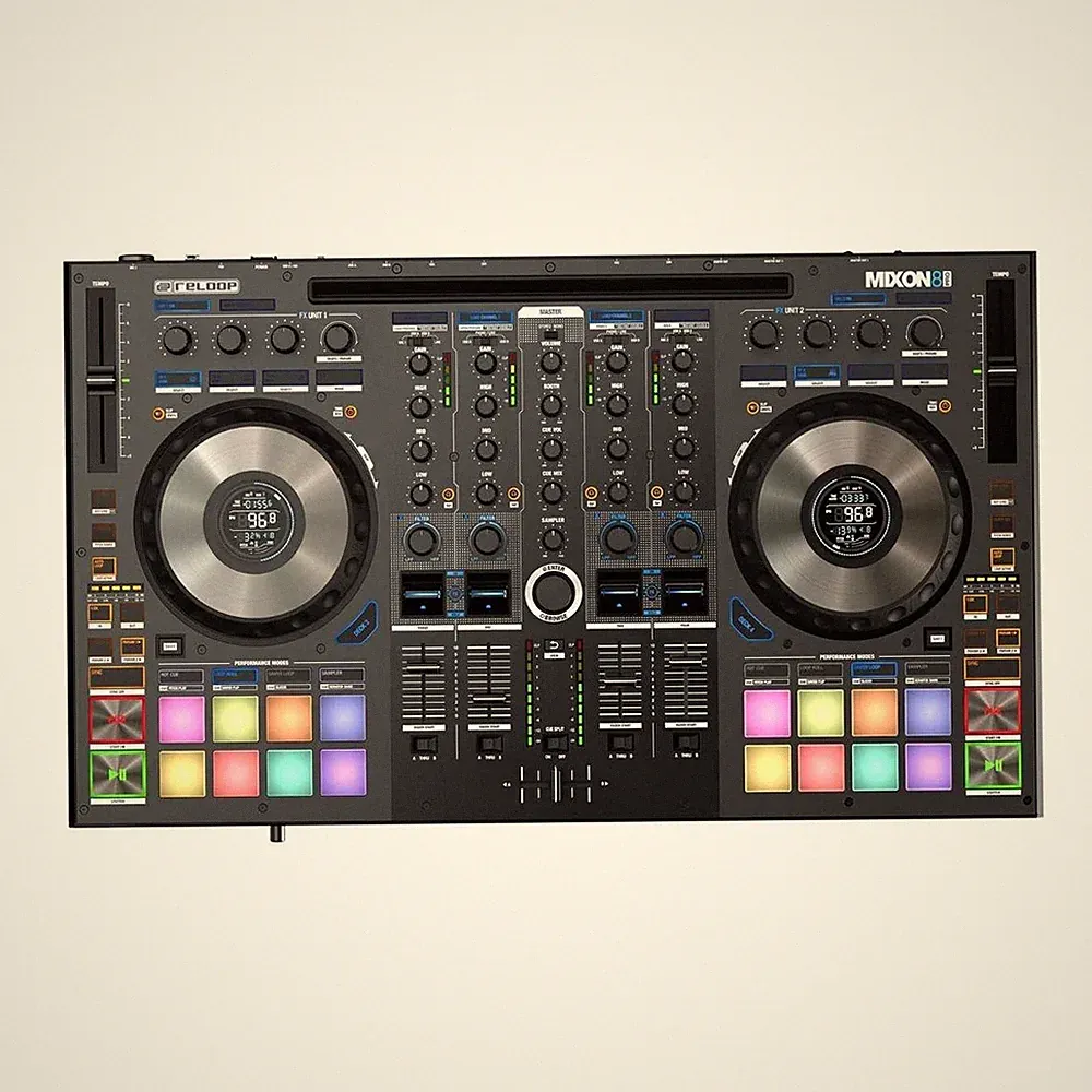 Reloop MIXON-8-PRO 4-Channel Professional Hybrid DJ Controller for Serato & Djay