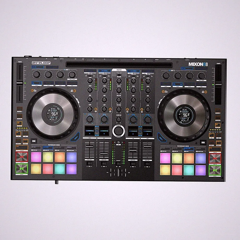 Reloop Mixon 8 Pro 4-Channel Professional Hybrid Sturdy Build DJ Controller