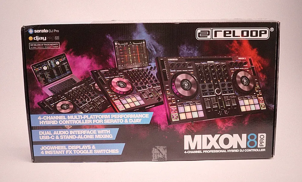 Reloop Mixon 8 Pro 4-Channel Professional Hybrid Sturdy Build DJ Controller