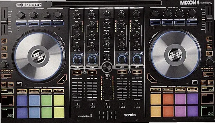 RELOOP MIXON4 DJ Controller iOS Android Compatible Multicolor Very Good