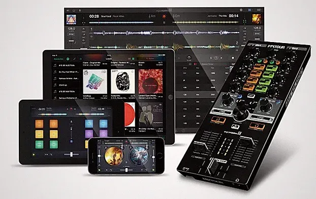 Reloop Mixtour 2-Deck DJ Controller for Algoridim DJ w/ Travel Case