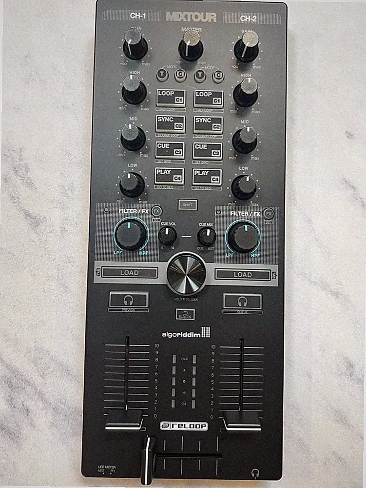 Reloop MIXTOUR Portable DJ Controller Audio Interface for djay TRAKTOR #0002