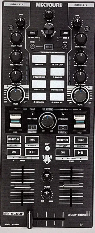 Reloop Mixtour Pro 4-deck All-in-one DJ Controller Module